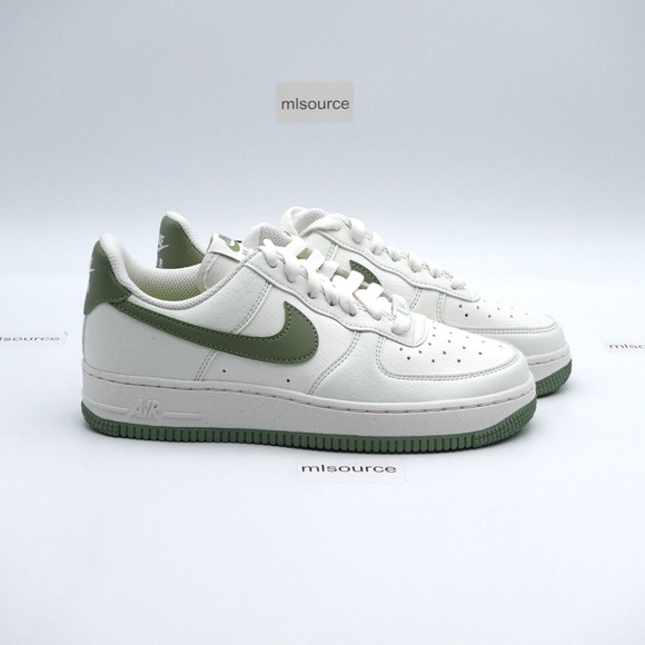 NEW Nike Air Force 1 '07 NN Sneakers DV3808-106 Sail/Oil Green/Sail - Picture 3 of 7